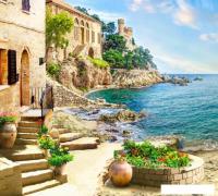 Фотообои ФабрикаФресок Фреска Солнечная гавань 683270 (300x270)