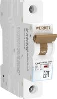Выключатель автоматический Werkel 1P 40 A C 4.5 кА W901P404