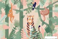 Фотообои ФабрикаФресок Детские Мультяшные джунгли 524270 (400x270)