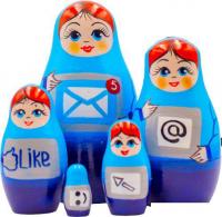 Развивающая игра Брестская Фабрика Сувениров Необычные матрешки для компьютерщиков (набор 5 шт)