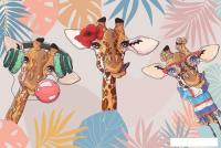 Фотообои ФабрикаФресок Детские Веселые жирафы 254270 (400x270)