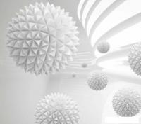Фотообои ФабрикаФресок 3D Шары светлые 083265 (300x265)