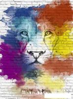 Фотообои ФабрикаФресок Лев и граффити 572270 (200x270)