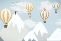 Фотообои ФабрикаФресок Шары в горах и звери 614270 (400x270)