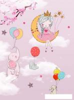 Фотообои ФабрикаФресок Детские Принцессы на облаках 622270 (200x270)