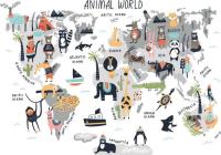 Фотообои ФабрикаФресок Детская карта на английском 394280 (400x280)