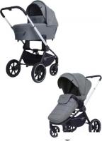 Универсальная коляска Rant MOWbaby Zoom PU (2 в 1, silver grey)