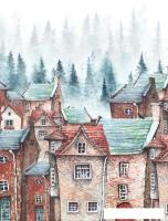 Фотообои ФабрикаФресок Акварельные Домики для детей 122265 (200x265)