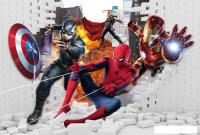 Фотообои ФабрикаФресок Мстители из стены 554270 (400x270)