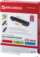 Пленка для ламинирования BRAUBERG A4 250 мкм 100 шт 530897 (глянцевый, прозрачный)