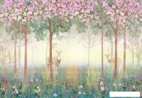 Фотообои ФабрикаФресок Олени в лесу Афреска 404280 (400x280)