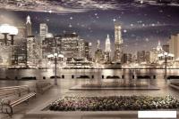 Фотообои ФабрикаФресок Фреска Ночной Нью-Йорк 664270 (400x270)