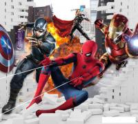 Фотообои ФабрикаФресок Мстители из стены 553270 (300x270)