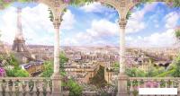 Фотообои ФабрикаФресок Фреска Вид с балкона на Париж 655270 (500x270)