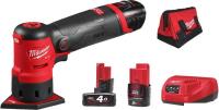 Дельташлифмашина Milwaukee M12FDSS-422X 4933479681 (с 2-мя АКБ 2 Ач, 4 Ач)