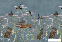 Фотообои ФабрикаФресок Зайцы в цветах Афреска 564270 (400x270)