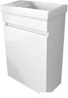 Emmy Тумба под умывальник Милли 40 (левый, без ручки, белый)