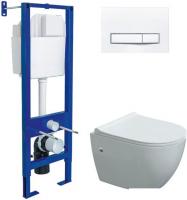 Унитаз подвесной Berges Wasserhaus Okus + Okus Slim SO + Atom Line 410 042446