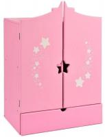 Шкаф для кукол Leader Toys Diamond Star c дизайнерским звездным принтом 74219 (розовый)