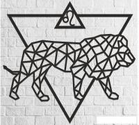 Настенная фигура Eco-Wood-Art Знак зодиака Лев