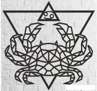 Настенная фигура Eco-Wood-Art Знак зодиака Рак