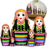 Развивающая игрушка Брестская Фабрика Сувениров Матрешка Домачевский строй (набор 5 шт)