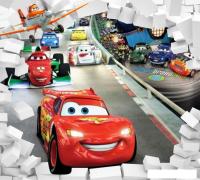 Фотообои ФабрикаФресок Тачки мультфильм из стены 903270 (300x270)