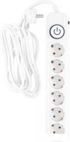 Сетевой фильтр IPPON BK-6-EU-5-10-W (5м, 6 розеток, белый)