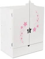 Шкаф для кукол Leader Toys Diamond Star c дизайнерским звездным принтом 73219 (белый)