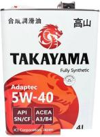 Моторное масло Takayama Adaptec 5W-40 A3/B4 SN/CF 4л