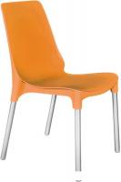 Стул Sheffilton SHT-S75 (оранжевый/хром лак)