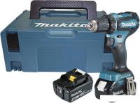 Дрель-шуруповерт Makita DDF485RTJ (с 2-мя АКБ 5.0 Ач, кейс)