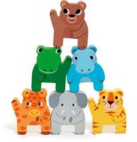 Пирамидка Djeco Пирамидка-паровозик. Джунгли 06318