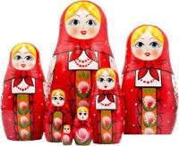 Развивающая игра Брестская Фабрика Сувениров В красном платке и сарафане с орнаментом (набор 7 шт)