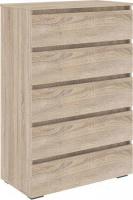 Комод Кортекс-мебель Бари 80 5ш (дуб сонома/дуб сонома/дуб сонома)