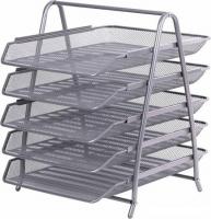 Лоток для бумаг BRAUBERG Germainum 237972 (серебряный)