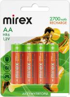 Аккумулятор Mirex AA 2700mAh 1 шт 23702-HR6-27-E4