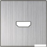 Накладка для розетки Werkel WL02-HDMI-CP (глянцевый никель)
