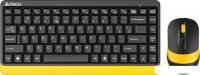 Офисный набор A4Tech Fstyler FG1110 (черный/желтый)