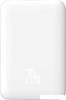 Внешний аккумулятор Baseus Magnetic Mini Air Wireless Fast Charge Power Bank 20W 6000mAh (белый)