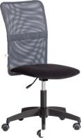 Кресло TetChair Star флок/ткань (черный/серый, 35/W-12)