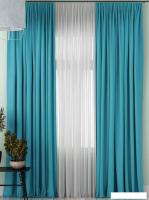 Комплект штор и гардин Pasionaria Блэкаут 340x230 (3 шт, бирюзовый)
