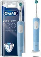 Электрическая зубная щетка Oral-B Vitality Pro D103.413.3 Protect X Clean Vapor Cross Action (голубо