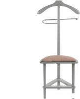 Стойка для одежды Мебелик с сиденьем В 26Н (серый)