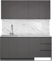 Готовая кухня Артём-Мебель Мэри СН-114 ДСП 1.8м (серый графит)