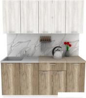 Готовая кухня ЭлиГард Lion 1.8 (сосна каньон/дуб каньон/малага)