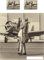 Набор текстиля для спальни Ambesonne Девушка летчика 220x235 bcsl_39105