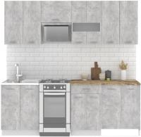 Готовая кухня Mio Tesoro Экстра-лайт 2.2 (ателье светлый/мадрид)