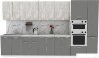 Готовая кухня ЭлиГард Lion 3.6 (ледяное дерево/дымчатый алмаз/королевский опал)