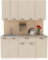 Готовая кухня ЭлиГард Lion 1 1.6 (персидский жемчуг/малага)